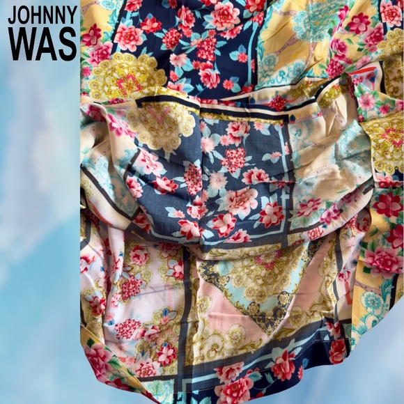 JOHNNY WAS Plus Size Jasper Cocoon Kaftan Style Silky Rayon Coverup/Dress 2x NWT - Picture 10 of 11